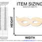Unfinished Wood Mardi Gras Mask Shape | New Orleans | DIY Craft Cutout | up to 46" DIY