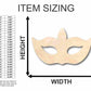 Unfinished Wood Masquerade Mask Shape - Party - Carnival - Craft up to 46" DIY