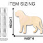 Unfinished Wood Mastiff Dog Shape - Animal - Pet - Craft - up to 46" DIY