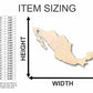 Unfinished Wood Mexico Shape - Country - Craft - up to 46" DIY