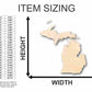 Unfinished Wood Michigan Shape (2 Pieces) - State - Craft - up to 46" DIY