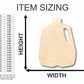 Unfinished Wood Milk Jug Shape - Kitchen - Food - Craft - up to 46" DIY