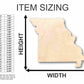 Unfinished Wood Missouri Shape - State - Craft - up to 46" DIY