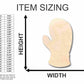 Unfinished Wood Mitten Shape - Winter - Craft - up to 46" DIY