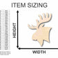 Unfinished Wood Moose Head Shape - Animal - Craft - up to 46" DIY