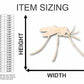 Unfinished Wood Mosquito Shape - Insect - Animal - Wildlife - Craft - up to 46" DIY