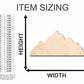 Unfinished Wood Mountain Range Shape - Nature - Craft - up to 46" DIY