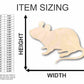 Unfinished Wood Mouse Shape - Animal - Wildlife - Craft - up to 46" DIY