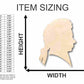 Unfinished Wood Mozart Shape - Music - History - Craft - up to 46" DIY