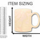 Unfinished Wood Coffee Mug Shape - Kitchen - Craft - up to 46" DIY