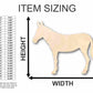 Unfinished Wood Mule Shape - Farm Animal - Craft - up to 46" DIY