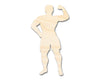 Unfinished Wood Body Builder Shape - Craft - up to 46" DIY