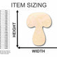 Unfinished Wood Mushroom Shape - Nature - Food - Craft - up to 46" DIY