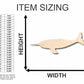 Unfinished Wood Narwhal Shape - Ocean - Fishing - Craft - up to 46" DIY