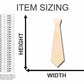 Unfinished Wood Neck Tie Shape - Craft - up to 46" DIY