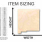Unfinished Wood New Mexico Shape - State - Craft - up to 46" DIY