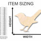 Unfinished Wood Nightingale Shape - Bird - Wildlife - Craft - up to 46" DIY