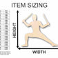 Unfinished Wood Ninja Shape - Craft - up to 46" DIY