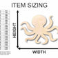 Unfinished Wood Octopus Shape - Ocean - Craft - up to 46" DIY