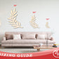 Unfinished Wood Olive Branch Shape - Craft - up to 46" DIY