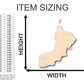 Unfinished Wood Oman Shape - Country - Craft - up to 46" DIY