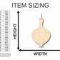 Unfinished Wood Onion Shape - Garden - Kitchen - Food - Craft - up to 46" DIY