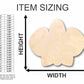 Unfinished Wood Orchid Flower Shape - Spring - Craft - up to 46" DIY