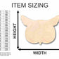 Unfinished Wood Owl Head Shape - Animal - Wildlife - Craft - up to 46" DIY