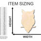 Unfinished Wood Owl Shape - Animal - Wildlife - Craft - up to 46" DIY