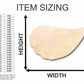 Unfinished Wood Oyster Shape - Ocean - Nursery - Craft - up to 46" DIY