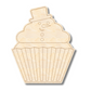 Unfinished Wood Etched Snowman Cupcake Shape | Paint By Line Crafts | up to 30" DIY