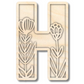Unfinished Wood Layered Themed Letters | Wild Flowers | A-Z | 2 Piece | up to 24"