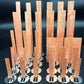10pc 6-13cm Wooden Candles Wick With Sustainer Tab Candle Wick Core For DIY Candle Handmade Wooden Wick Soy Parffin Wax Wick DIY Candle Making