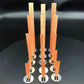 10pc 6-13cm Wooden Candles Wick With Sustainer Tab Candle Wick Core For DIY Candle Handmade Wooden Wick Soy Parffin Wax Wick DIY Candle Making