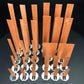 10pc 6-13cm Wooden Candles Wick With Sustainer Tab Candle Wick Core For DIY Candle Handmade Wooden Wick Soy Parffin Wax Wick DIY Candle Making