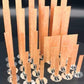 10pc 6-13cm Wooden Candles Wick With Sustainer Tab Candle Wick Core For DIY Candle Handmade Wooden Wick Soy Parffin Wax Wick DIY Candle Making