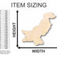 Unfinished Wood Pakistan Shape - Country - Craft - up to 46" Width DIY
