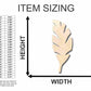 Unfinished Wood Palm Tree Leaf Shape - Craft - up to 46" DIY