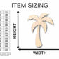 Unfinished Wood Palm Tree Shape - Beach - Tropical - Craft - up to 46" DIY
