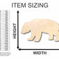 Unfinished Wood Panda Bear Shape - Animal - Craft - up to 46" DIY