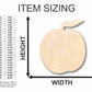 Unfinished Wood Peach Shape - Fruit - Craft - up to 46" DIY