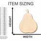 Unfinished Wood Pear Shape - Fruit - Craft - up to 46" DIY