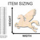 Unfinished Wood Pegasus Shape - Mythical - Beast - Craft - up to 46" DIY