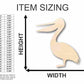 Unfinished Wood Pelican Shape - Bird - Wildlife - Craft - up to 46" DIY