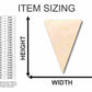 Unfinished Wood Pennant Shape - School - Sports - Craft - up to 46" DIY