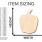 Unfinished Wood Pepper Shape - Garden - Kitchen - Food - Craft - up to 46" DIY