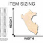 Unfinished Wood Peru Shape - Country - Craft - up to 46" DIY