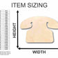 Unfinished Wood Phone Shape - Craft - up to 46" DIY
