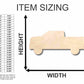 Unfinished Wood Pickup Truck Shape - Craft - up to 46" DIY