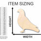 Unfinished Wood Pigeon Shape - Bird - Wildlife - Craft - up to 46" DIY
